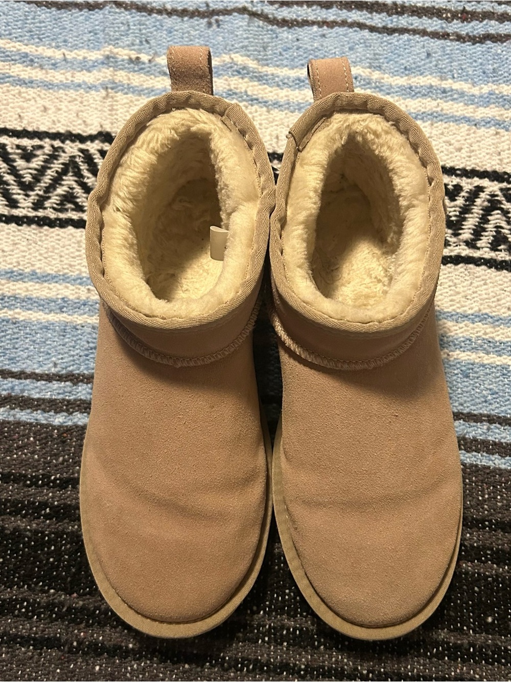 Adult Cozy Faux-Shearling Ankle Boots - Tan
